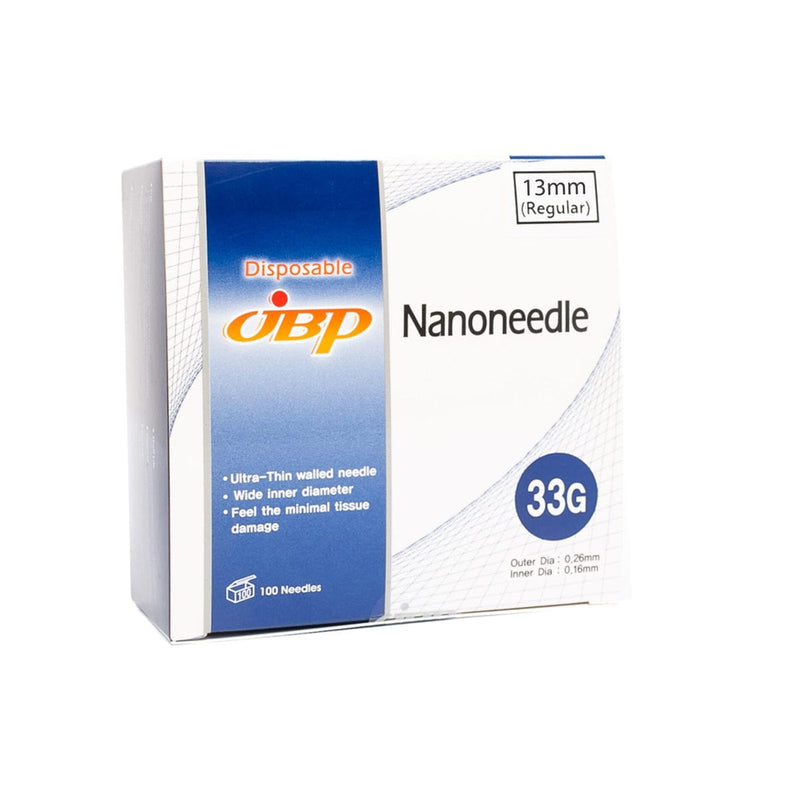 JBP Needle 33G 13mm JBP Nanoneedle, Pack of 100