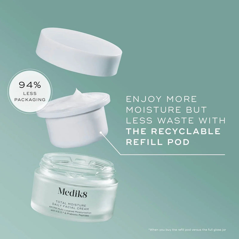 Medik8 Moisturiser Medik8 Total Moisture Daily Facial Cream Refill, 50m