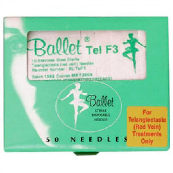 Just Care Beauty Products Ballet Tel Red Vein Needles 50 Pack