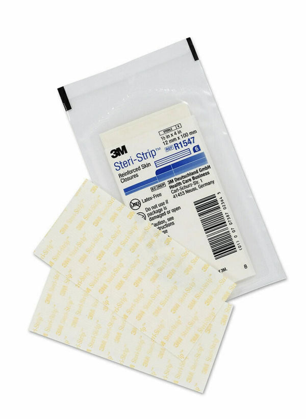 3M Wound Care 3M Steri-Strip Reinforced Adhesive Skin Closures, 12 mm x 100 mm, Pack of 6 X 50