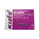 Kiato Scalpel Blades Kiato Plus Sterile Surgical Blades Carbon No.15, Pack of 100