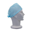 Mediq Theatre Cap Lightweight Theatre Cap With Ties Blue, Pack of 100