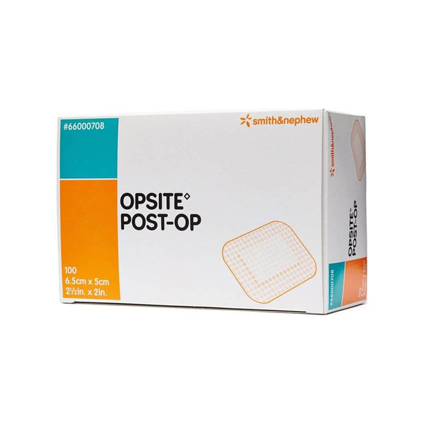 Smith & Nephew Wound Care Opsite Post Operative Skin Dressing 6.5 x 5cm, Pack of 100