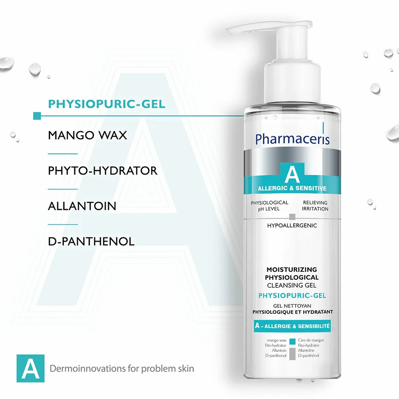 Pharmaceris Cleanser Pharmaceris A Physiopuric-Gel Moisturising Physiological Cleansing Gel, 190ml