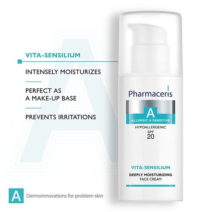 Pharmaceris Moisturiser Pharmaceris A Vita-Sensilium Deeply Moisturising Light Cream SPF20, 50ml