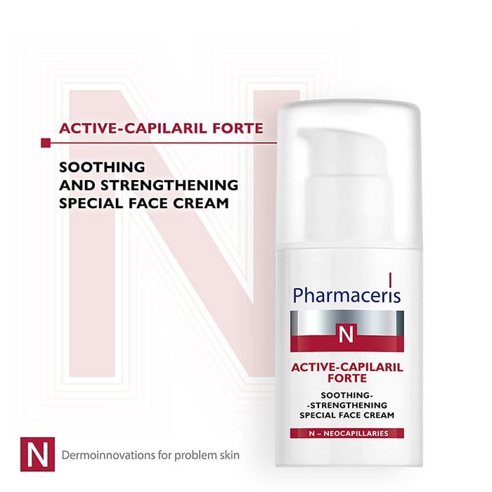 Pharmaceris Moisturiser Pharmaceris N Active-Capilaril Forte Soothing Strengthening Cream, 30ml