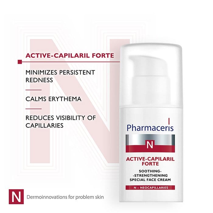 Pharmaceris Moisturiser Pharmaceris N Active-Capilaril Forte Soothing Strengthening Cream, 30ml