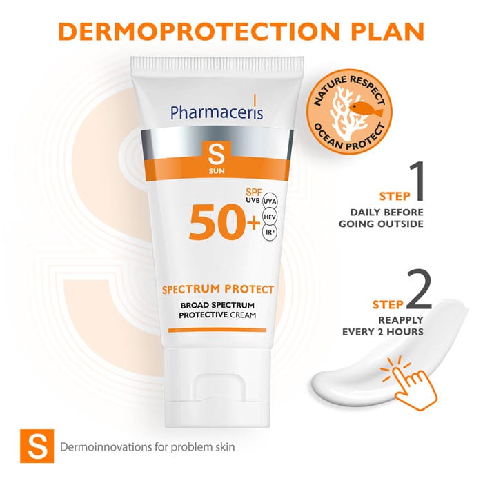 Pharmaceris Sun Protection Pharmaceris S Broad Spectrum Protection Cream SPF50+, 50ml