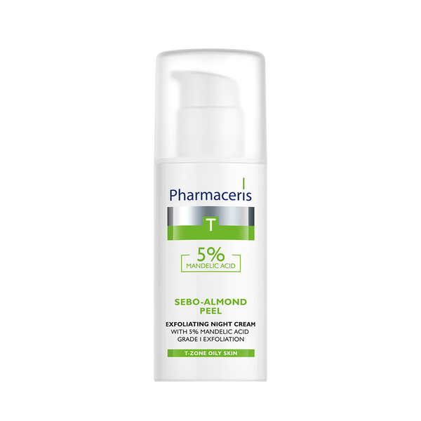 Pharmaceris Clearance Pharmaceris T Sebo-Almond Peel Exfoliating Night Cream with 5% Mandelic Acid, 50ml