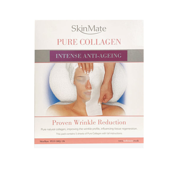 SkinMate Facial Mask SkinMate Pure Collagen Intense Anti-Ageing Mask A4 Sheet, Pack of 5