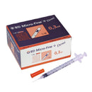 Just Care Beauty Products BD Micro-Fine Insulin Syringe 0.3ml 30G 8mm Pk 100