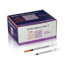 Just Care Beauty Products BD Micro-Fine Insulin Syringe 0.5ml 30G 8mm Pk 100