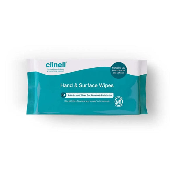 Clinell Disinfectant Clinell Antimicrobial Hand And Surface Wipes, Pack of 84