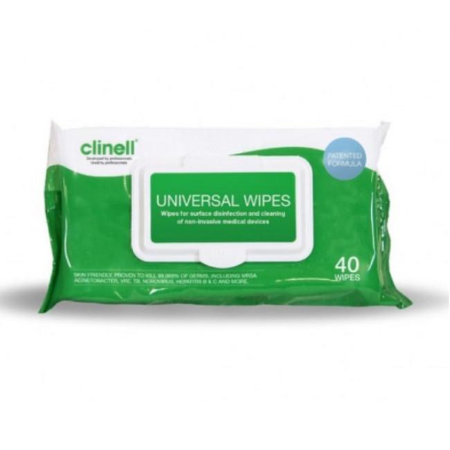 Just Care Beauty Clinell Detergent Wipes Pk/40
