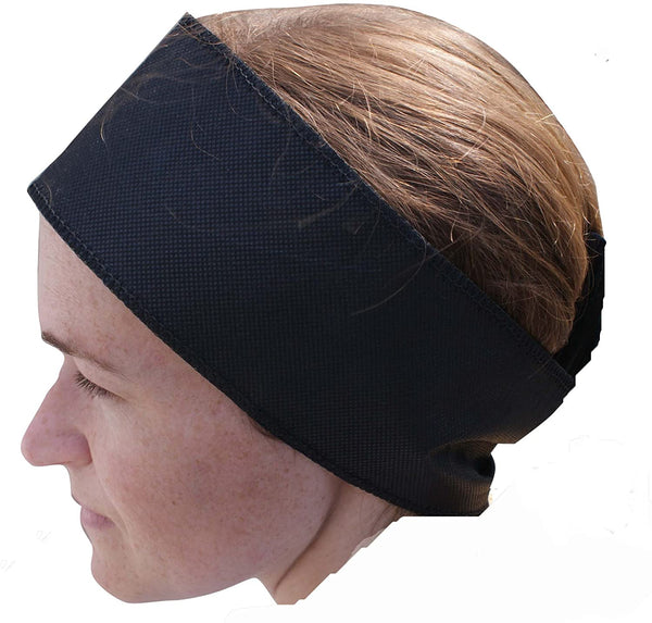 Aesthetic Beauty Supplies Disposable Head Bands Black Pack of 10