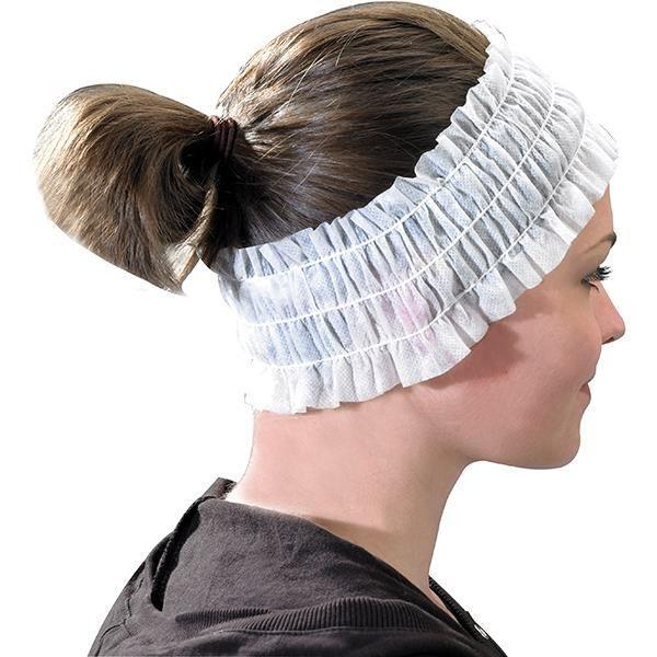 Just Care Beauty Products Disposable Head Bands White Pk/100
