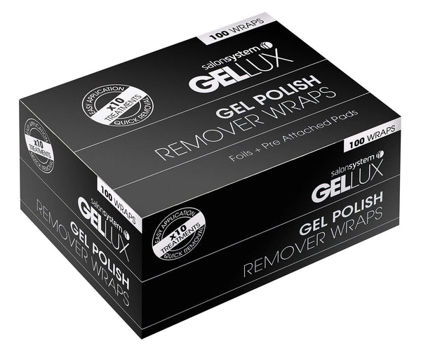 Just Care Beauty Products Gellux Gel Polish Remover Wraps Pack 100