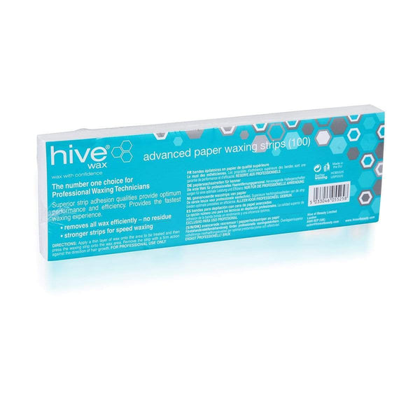 Hive Products Hive Advanced Paper Waxing Strips Pk 100