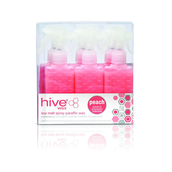 Hive Products Peach Hive Low Melt Paraffin Spray Cartridges Pk 6