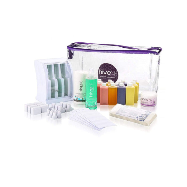 Aesthetic Beauty Supplies Hive Mini Multi-Pro Cartridge Heater 3 Chamber Roller Waxing Kit