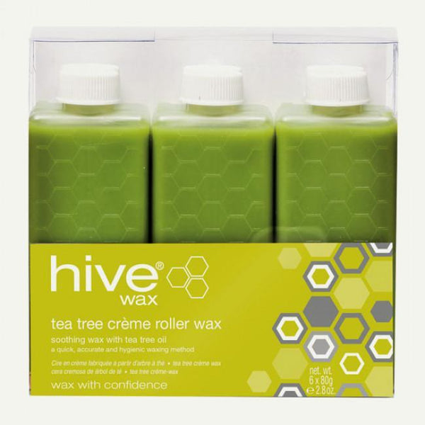 Just Care Beauty Products Hive Tea Tree Creme Roller Depilatory Refill 6 Pack