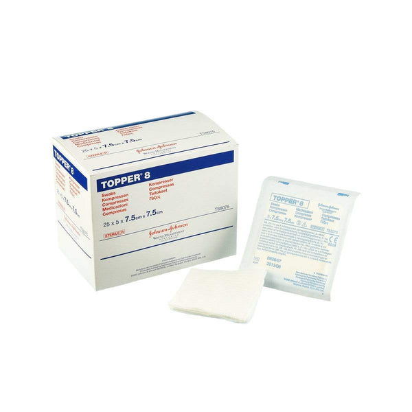 Sterile Topper 8 Swabs, Pack of 5 X 25