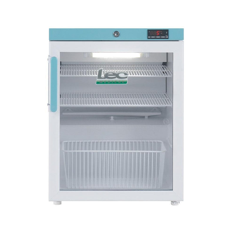 LEC Medical Equipment Lec  PEGR82UK Glass Door Pharmacy Refrigerator 82L