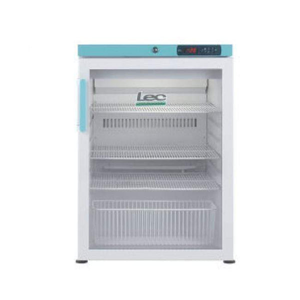 LEC Medical Equipment Lec PPGR158UK Glass Door Pharmacy Refrigerator 158L