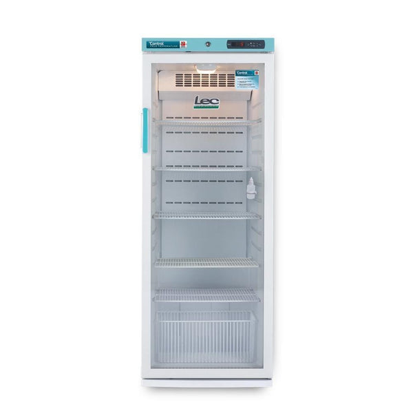 LEC Medical Equipment Lec PPGR273UK Glass Door Refrigerator 273L