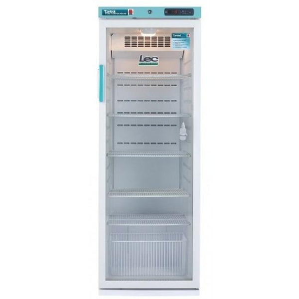 LEC Medical Equipment Lec PPGR353UK Glass Door Pharmacy Refrigerator 353L
