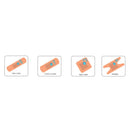 Blue Dot Sterile Plaster Microplast Sterile Plasters Washproof, Assorted, Pack of 100