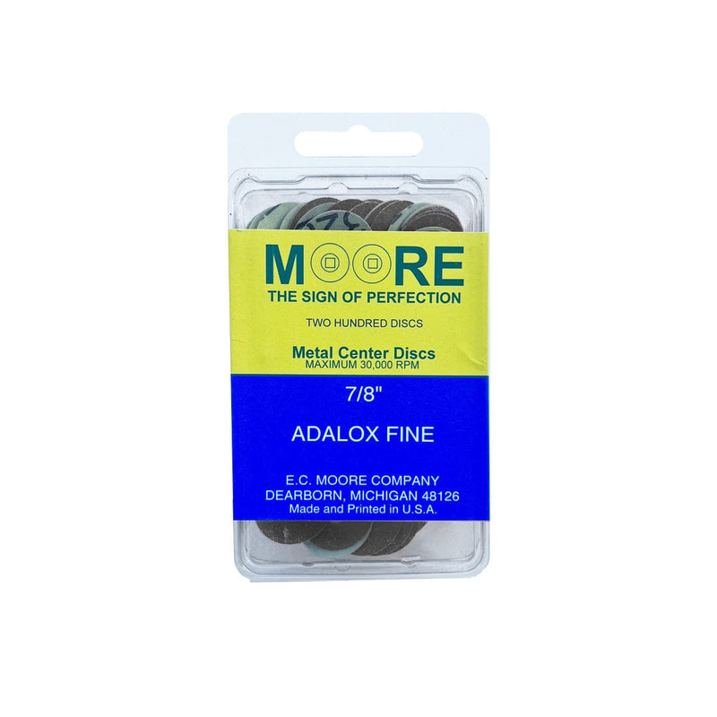 Moore's Products Moore's Adalox Clip-on Discs 22cm 7/8" Pack of 200