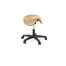 Plinth Saddle Stool Almond Beige Plinth Saddle Stool