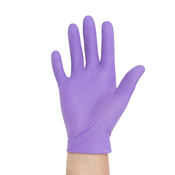 Halyard Gloves Purple Nitrile Powder Free Gloves, Box of 100