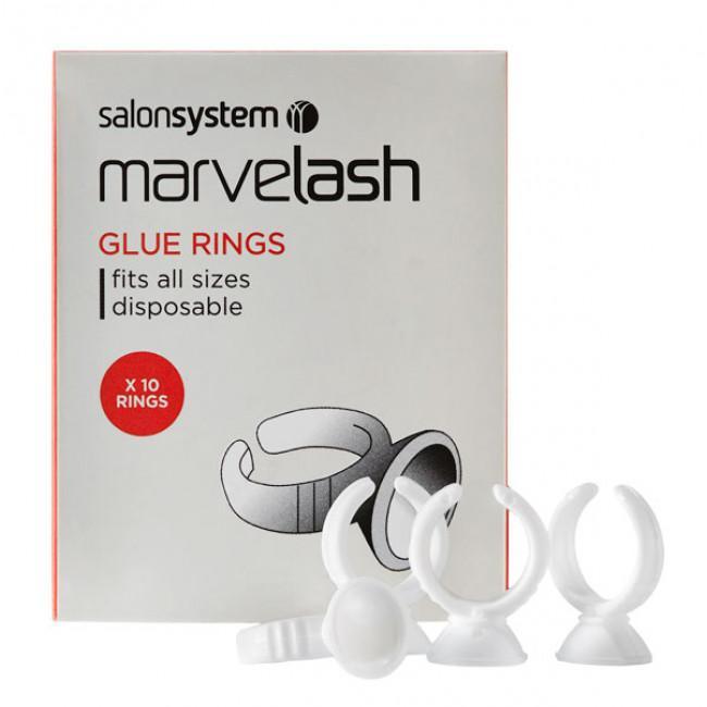 Just Care Beauty Products Salon System Marvel Lash Glue Rings + 10 Cups