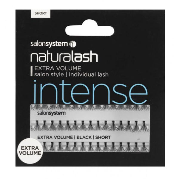 Just Care Beauty Products Short Black Salonsystem Intense Extra Volume Individual Flare Lashes Black