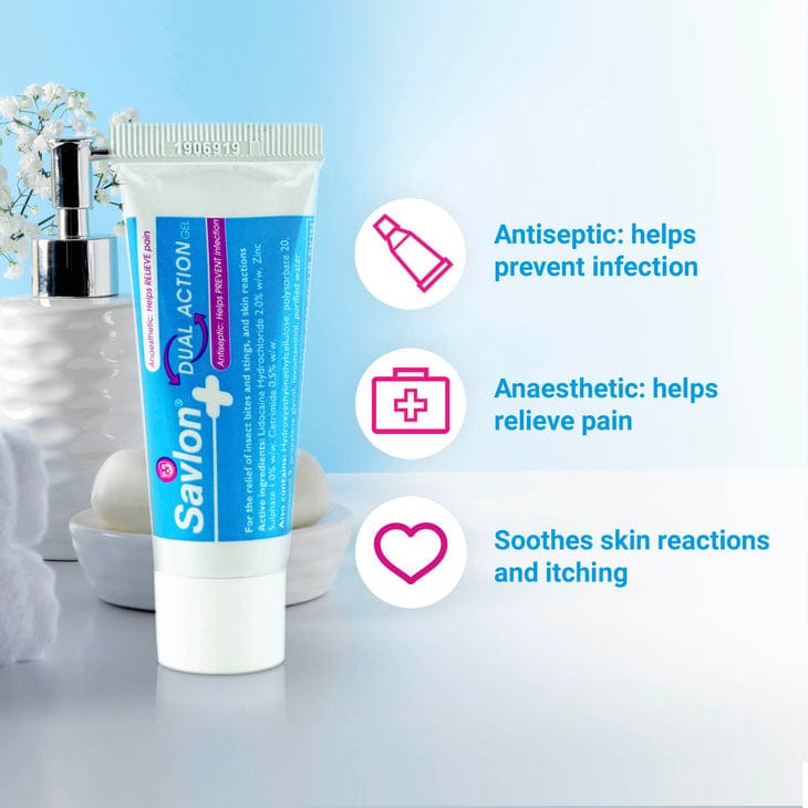 Savlon Antiseptic Creams Savlon Dual Action Gel 20g