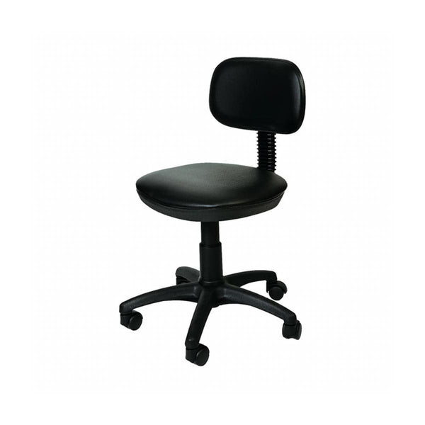 SkinMate Furniture Comfort Lite Chair Black SkinMate White Lite Stool With Backrest