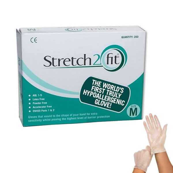 Just Care Beauty PPE Stretch 2 Fit Hypoallergenic Gloves Pk 200